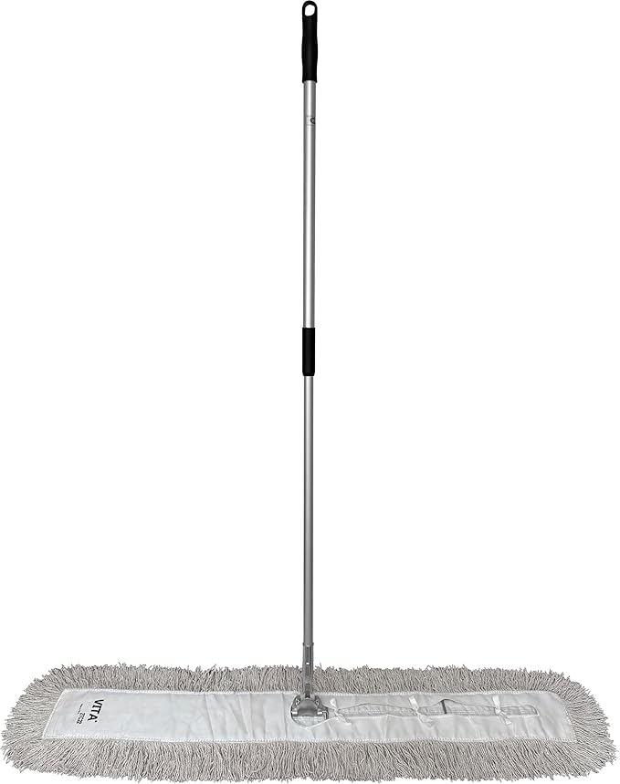 48" Dust Mops | White Closed-Loop Industrial Style - 6 Pack