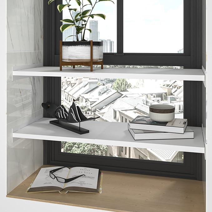Expandable Closet Shelf Organizer, Adjustable Shelves Organizer, Storage Shelving Rack DIY Divider RV Separator for Cabinet Pantry Wardrobe Cupboard Kitchen, 1 Pack, XXL