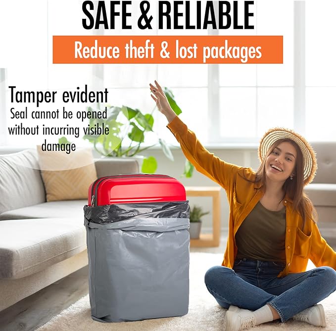 Large Shipping Bags | Jumbo Poly Mailers for clothes | Strong Thick Mailing Bags with Self Adhesive | Self Sealing Shipping Envelopes (24x36-10 Bags)