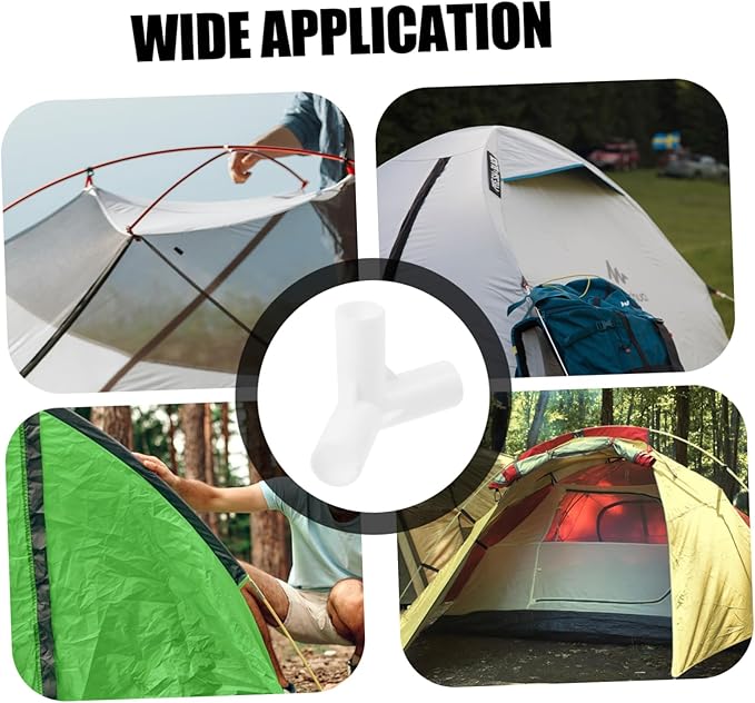Three-Way Connector Tent Pole Fitting Kit 20pcs for Rooftop Festival Pop up Tents