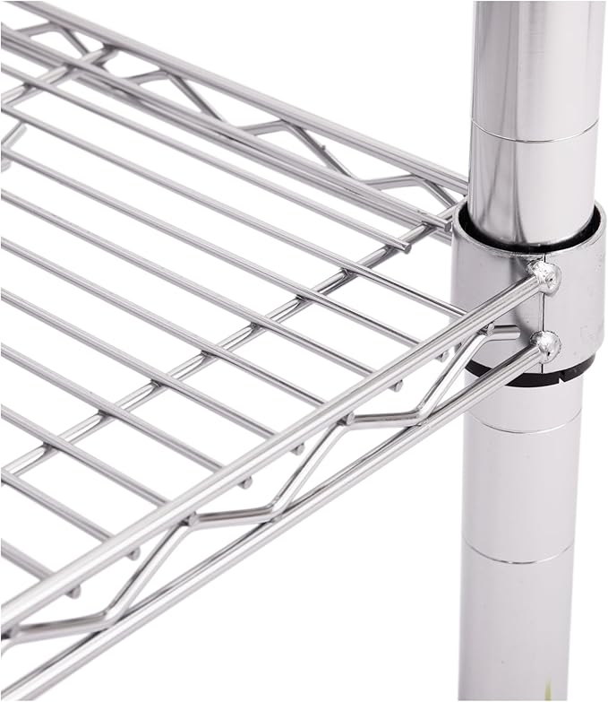 Seville Classics Commercial Work Table Island Utility Cart Prep Station, for Restaurant, Kitchen, Warehouse, Garage, Hotel, Home, Stainless-Steel Top NSF , 49" W x 24" D