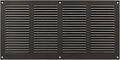 Repa Market Air Vent Cover 16x8 Inch (Outer Dimensions) Anthracite Galvanized Steel Louvered Grill Cover with Mesh Screen/Wall or Ceiling Vent/HVAC Register for Indoor and Outdoor Ventilation