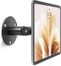 monTEK Anti-Theft Tablet Wall Mount, Universal Tablet Kiosk with Security Lock Fit 7”-15” Screen Size, Compatible with Ipad Series and Samsung Tab, Frameless Design, Black