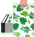 JinRuiKJ Poly Mailers with Handle 10x13 Inch 25 Pcs, Easy to Carry Packaging Bags for Small Business, Thank You Shipping Bags with Self Adhesive Strip, Tearproof and Waterproof - Trpoical Leaves