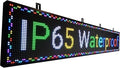 XSGD P10 Scrolling LED Sign WiFi Programmable LED Display, Outdoor IP65 Waterproof Digital Message Display Board, Customizable Neon Sign Open Signs for Business Advertising Store Restaurants 77"X14"