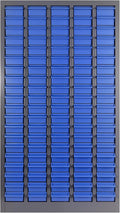 100-Drawer - Nut and Bolt Organizer | Stainless Steel Part Storage Cabinet | Shelves & Labels | Each Drawer 3.9" D x 7.8W x 2" H | Durable Hardware Storage for Small Parts/Tool (Classroom, Home)