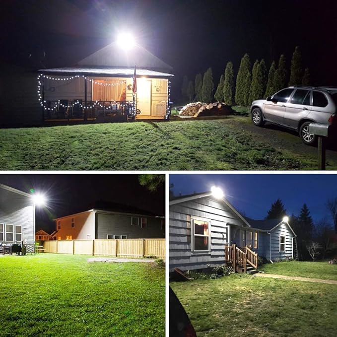 2 Pack 150W Led Flood Lights Outdoor, 12000LM Super Bright Work Light, IP66 Waterproof, 6500K Daylight White, Outdoor FloodLights for Backyard,Playground,Basketball Court