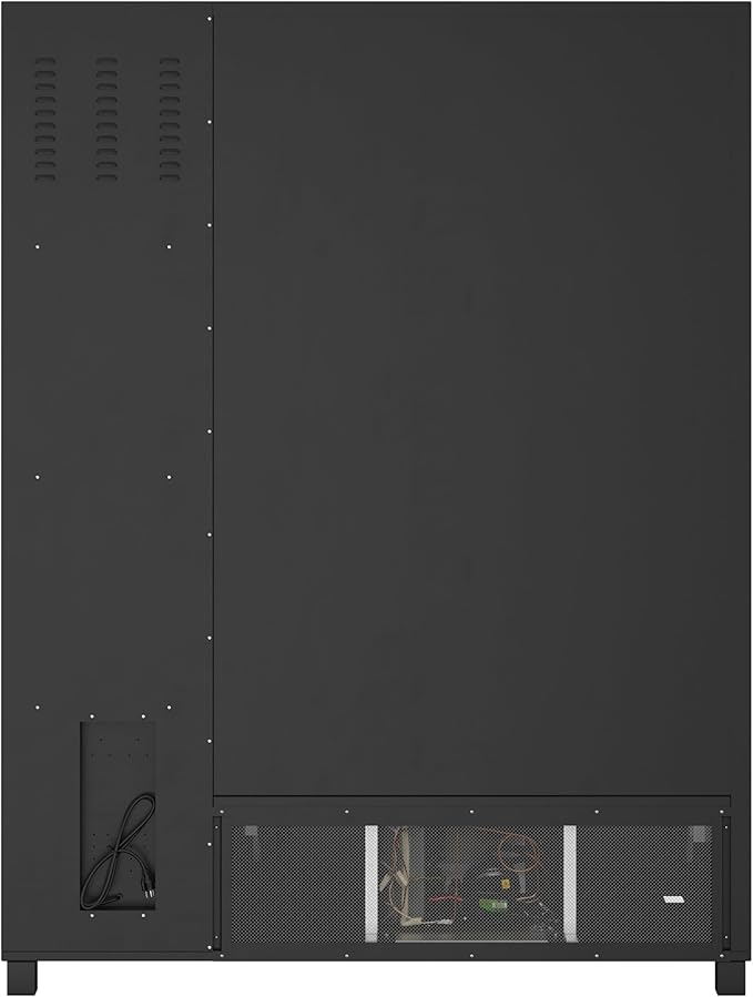 KoolMore Snack Vending Machine with 21.5 in. Touch Display, 66 Slots and Elevator-Lift Dispensing, Refrigerated, Bill Acceptor & Credit Card Reader with Connectivity in Black