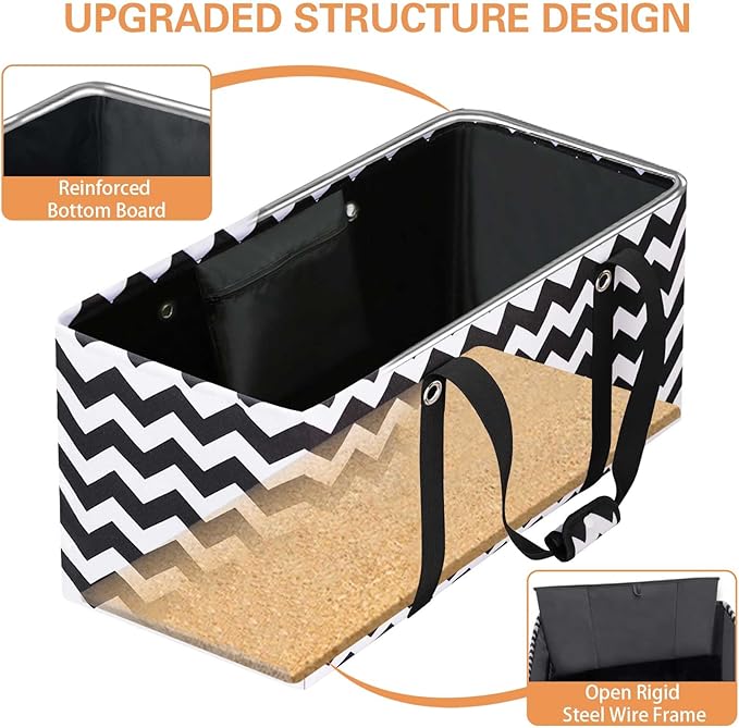 Standing Extra Large Reusable Grocery Bag with Handle, Thirty One Utility Tote Foldable for Shopping and Beach