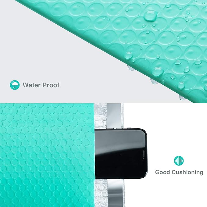 GSSUSA Bubble Mailers 6x10 Padded Envelopes 25 Pack Small Bubble Mailer Shipping Bag Bulk Pack Self Seal Bubble Envelope for Mailing, Packing Business Supplies, Teal 25 Pack