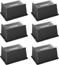 Bed Risers 6 Inch Heavy Duty, Oversized Furnitures Risers 6 inch Support 6000 lbs, Bed Table Rising Blocks, Fits for Couch, Sofa, Chair, Furniture Lifts 6 Pack（Black 6'' 6 Pack）