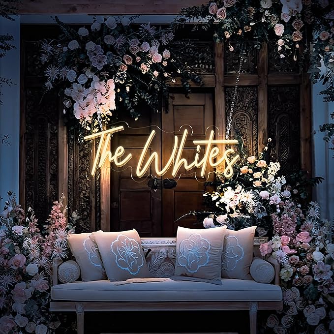 Custom Neon Sign for Wedding, Custom Neon Signs Personalized Wall Decor, Name Sign for Birthday, Party, Bedroom, Bar, Shop, Salon