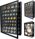 GMFrames 18x24 Wooden Shadow Box Frame with Removable Shelves Deep Display Case for Military Medals Keepsakes Black
