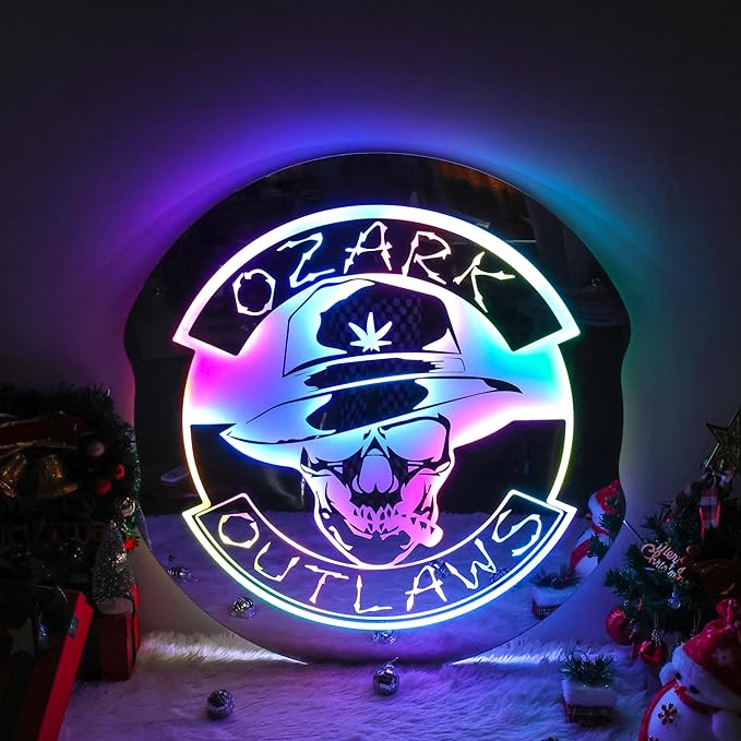 Smart-Personalized Name Mirror Led Light-Music Sync for Bedroom, Custom Light Up Name Neon Sign for Wall Decor, Customized Led Lighting Mirror Sign with Name for Boy Girl Kid Adult Business Gift