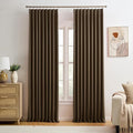 KEQIAOSUOCAI Black Pinch Pleated 60 Inch Wide Curtains 60 x 95, Thermal Insulated Noise Cancelling Living Room Office Drapes 95 Inches Long, Patio Sliding Glass Door Window Curtain 2 Panels