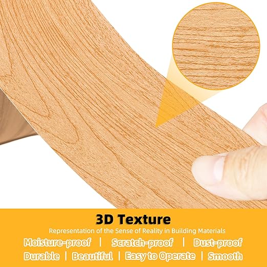 GSCIT Club Wood Grain Repair Tape, 15.7 inch X 15ft Self Adhesive Maple Grain Repair Patch for Tables, Chairs, Baseboards, Doors, Windows, Floors, Handicraft DIY.