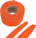 MECCANIXITY Braided Cable Sleeves Heat Shrinkable Fabric Sleeving, 2" 40ft Orange 2:1 Ratio Heat Shrinkable Cord Protector for Harness Cable, Network Cable Protection, Cable Management