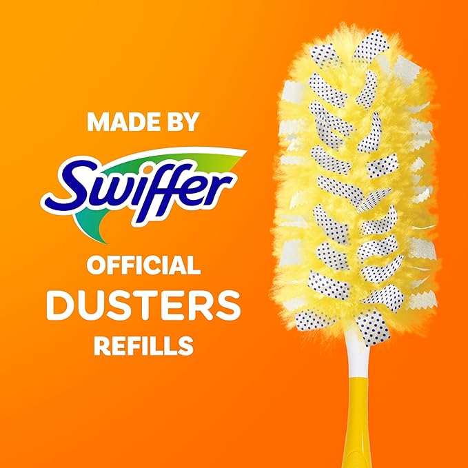 Swiffer Dusters Heavy Duty, Multi-Surface Duster Refills for Cleaning, Unstopables, 24 Count (4 Packs of 6)