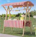 Foldable Vending Cart Portable Market Stand for Street Farmers Market Outdoor Food Vendor