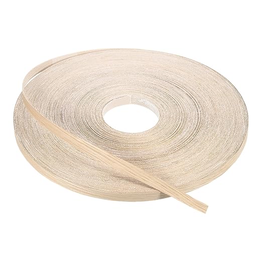 PATIKIL White Oak Edge Banding, 1/2 Inch x 250 ft Wood Veneer Tape Pre-glued Flexible Plywood Edge Banding with Hot Melt Adhesive for Furniture Restoration