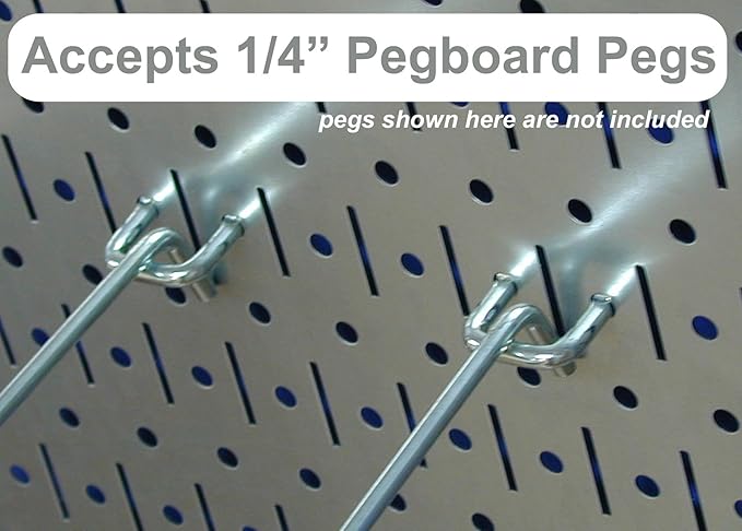 Wall Control Pegboard Organizer 4 ft. Metal Pegboard Standard Tool Storage Kit with Black Toolboard and White Accessories