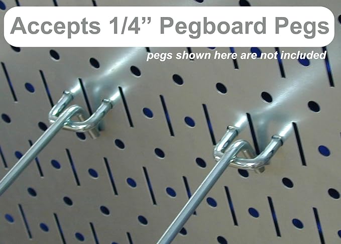 Wall Control 4 ft Metal Pegboard Standard Tool Storage Kit with Orange Toolboard and Black Accessories