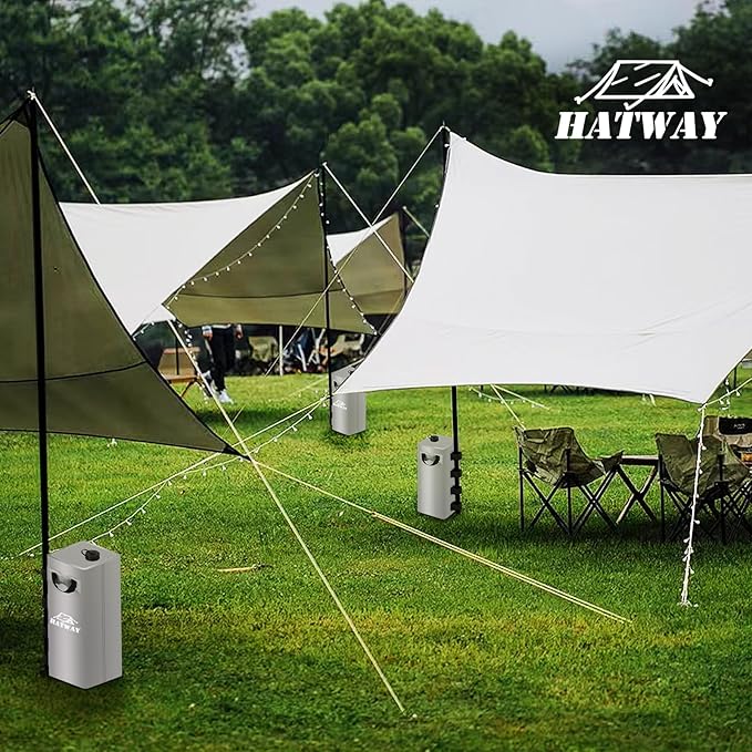 Canopy Water Bag, 220 LBS Set of 4 Leg Weights for Pop Up Canopy, Gazebo, Tent - 4 * 25L Gray