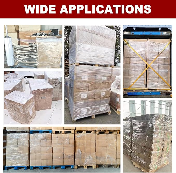 Electric Stretch Film Wrapping Machine,Stretch Film Dispenser Wrap Bench,Heavy Duty Film Wrapper Table Pallet Box Shrink for 12-28in Films,110V 60W