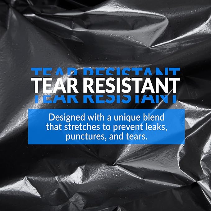 Reli. 13 Gallon Trash Bags | 1000 Bags | Black | Tall Kitchen | Strong | Garbage