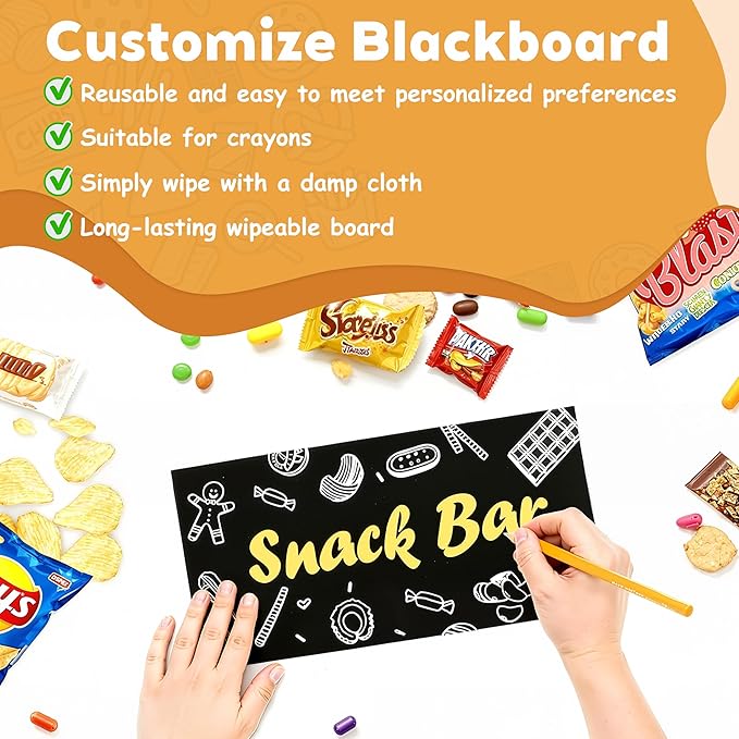 Chip Rack Display Stand, 6 Tiers 50 Clips Snack Organizer, 360° Rotating Wood Base Candy Display Rack, Portable Retail Display Shelf for Countertop, Office, Store, Kitchen, Party