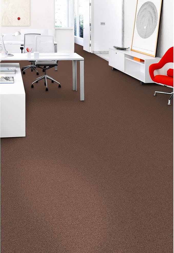 Mohawk Advance 24" x 24" Berber (Loop pile), 0.11" Pile Height, Carpet Tile, Nylon Fiber, Terracotta Color, (24 Tiles), (96 sqft/carton)