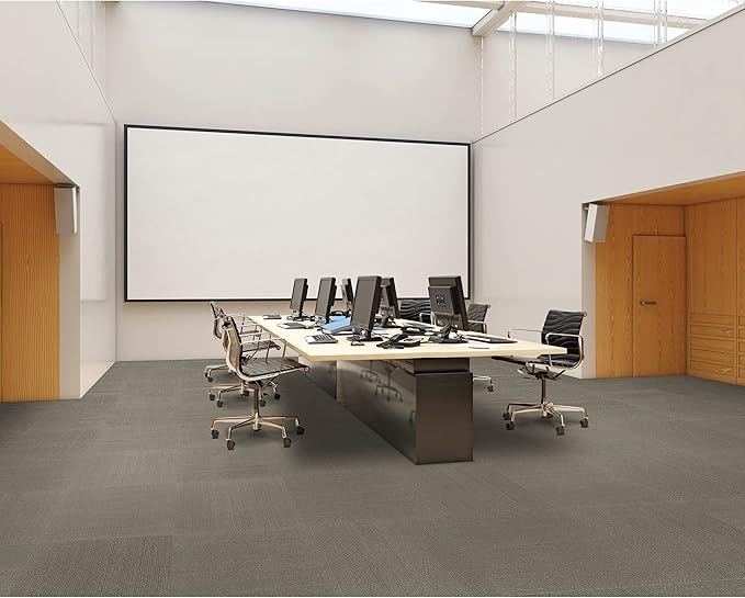 Mohawk Elite 24" x 24" Berber (Loop pile), 0.1" Pile Height, Carpet Tile, Nylon Fiber, Sparrow Color, (1 Tile)