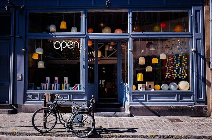 LED Neon Open Sign Light. Perfect to Advertise Storefront, Business, Office, Shop and Restaurant. Ultra Bright White Designer Color. Custom Built, Elegant Window Display