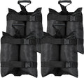TRINKA 240 LBS Plus Size Canopy Weights Sand Bags Set of 4-1680D Oxford Heavy Duty Sandbags for Outdoor Tent, Patio Umbrella, Gazebo, Sun Selter, Windproof Pop up Tent Weights, Black (No Sand)