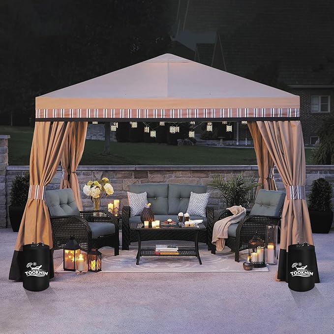 Canopy Tent Weight,115 LBS Canopy Weights Water Bags,4PCS Gazebo Weights, Heavy Duty Leg Weights for Pop Up Canopies Outdoor Shelter Umbrella Pool Ladder,Black