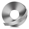 GSCIT Club Grey Silver Edge Banding, 1/2 Inch x 100ft Aluminum Brushed Edge Banding PVC Edge Trim for Cabinet Repair Furniture