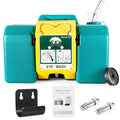 8 Gallon Portable Eye Wash Station, OSHA-Approved Wall Mount Emergency Eyewash Station, 13-Min Continuous Rinse Eye Washing Station with Dual Spray, Ansi Certified First Aid Eye Wash Units