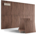 Large Felt Bulletin Board,Cork Board Alternative 70.87'' x 47.24'' Art Acoustical Wall Panels-6 Pack with 60 Adhesive Tabs,for Recording Studio/Home Offices-Walnut/Slat