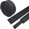 Heat Shrink Wire Loom 2:1 Shrinkable Braided Cable Sleeve 1-1/8 Inch ID-46ft Abrasion Protection Flexibility Fabric Wiring Harness Cover Sheath