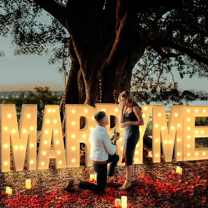 imprsv Marquee Light Up Letters, 4FT Mosaic Letters with Light for Baby Shower Graduation Party Decor, Large S for Engagement Wedding Party Decorations (Need to Assemble)