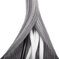 6.6ft - 4/5 inch Grey Cable Sleeve, Cable Organizer for Desk PC TV Computer, Wire Protector Cable Wrap Cover, Cord Management for Home Office