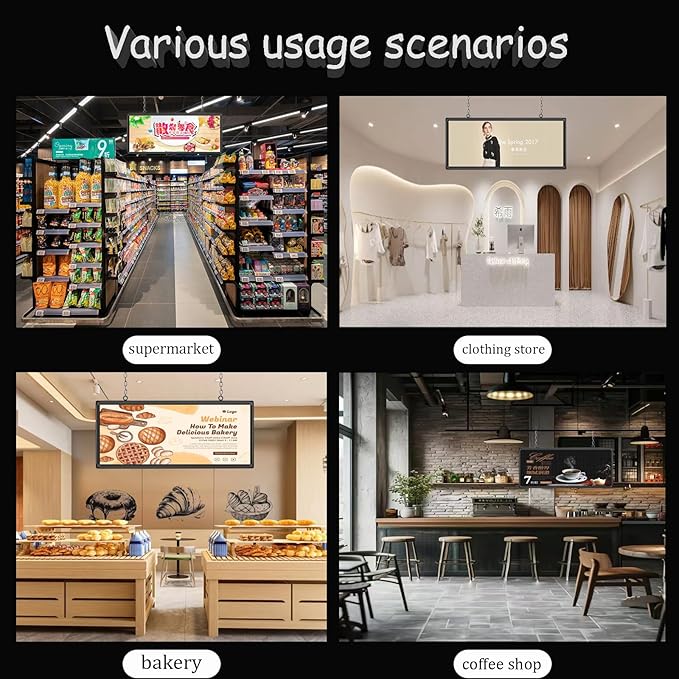 P6 Outdoor LED Sign 40" x 18" Programmable LED Scrolling Message Board with High Resolution Support Texts, Images& Video with Waterproof IP45