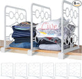 Premium Set of 6 Shelf Dividers - Closet Organizer for Clutter-Free Spaces with Easy-Clip Attachment - Ideal for Kitchen, Bathroom, Office, and Laundry Room Shelves
