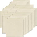 30Pcs Carpet Tiles Peel and Stick, Self Adhesive Carpet Floor Tile 12” x 12”, White Soft Padded Flooring Sticker, Home Decor for Bedroom Living Room Office, 30 sq ft per Box