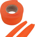 MECCANIXITY Braided Cable Sleeves Heat Shrinkable Fabric Sleeving, 1 9/16" 26ft Orange 2:1 Ratio Heat Shrinkable Cord Protector for Harness Cable, Network Cable Protection, Cable Management