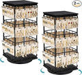 360 Rotating Earring Display Stands for Selling, Earring Rack Display Holder Stand, Jewelry Display for Selling Earring Cards, Necklaces, Rings, Bracelets, Hair Accessories (2 Pack)