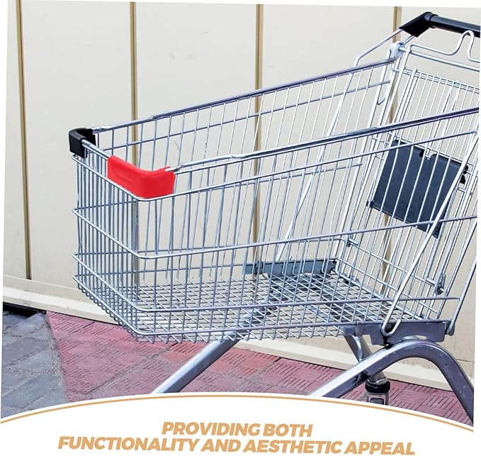 Front Bumper Protector Strip Set Plastic Edge Guard for Grocery Cart Easy Installation Shopping Cart Safety Strip Anti-Impact Edge Protector for Supermarket Use