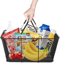 12PCS Iron Shopping Basket with Handles, 5 Gallon Retail Shop Baskets Stackable Grocery Store Basket, Hand Shopping Baskets for Retail Stores Supermarkets, Grocery Store