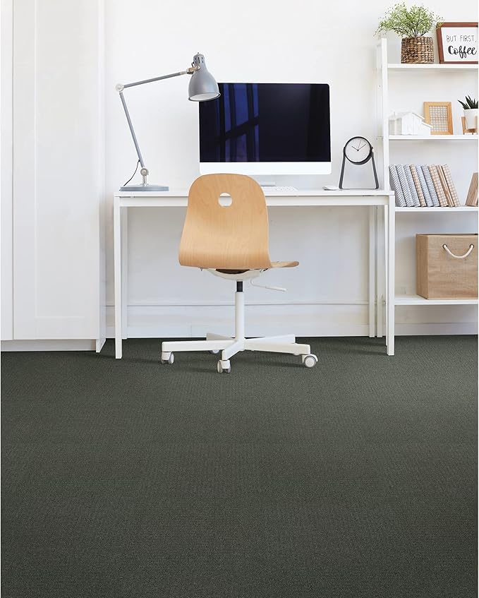 Mohawk Advance 24" x 24" Berber (Loop pile), 0.11" Pile Height, Carpet Tile, Nylon Fiber, Irish Stone Color, (24 Tiles), (96 sqft/carton)