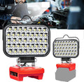 Cordless LED Work Light for Milwaukee 18v Battery,80W Portable Flood Light with USB and Type C Charger Ports for Camping Emergency Workshop(No Battery)